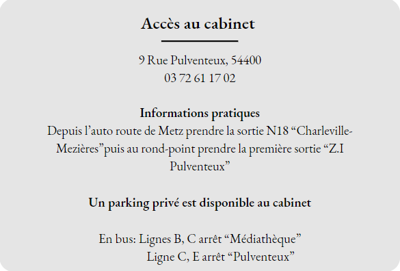 Accès au cabinet